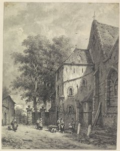Twarz w kościele autorstwa Adrianus Eversen