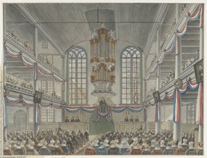 Obchody 200-lecia Seminarium Remonstrantów, 1834 autorstwa Adrianus Gerardus van Schoone