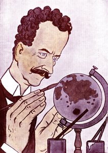 Rysunek: Philippe Berthelot (1866-1934) Francuski polityk i dyplomata - rysunek: Adrien Barrere (1877-1931) z Fantasio autorstwa Adrien Barrere
