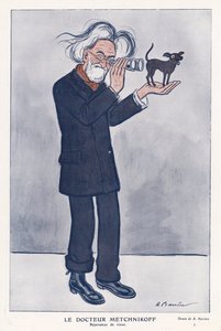 Elie Metchnikoff, rosyjski zoolog (kolor lito) autorstwa Adrien Barrere