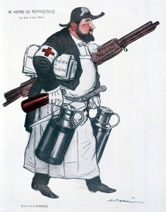 Henri de Rothschild - Barrère, w „”Fantasio”” z 1.10.1907 autorstwa Adrien Barrere