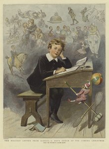 Świąteczny list ze szkoły (kolor lito) autorstwa Adrien Emmanuel (after) Marie