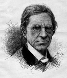 Portret Emile Littre (1801-1881), francuskiego filologa, lekarza i polityka. Grawerowanie autorstwa Adriena Marie w „”The Illustrous World”” nr 1263 z 11 czerwca autorstwa Adrien Emmanuel Marie