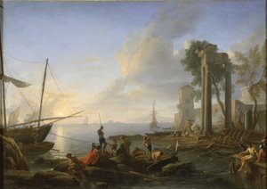 Marina o zachodzie słońca, 1726