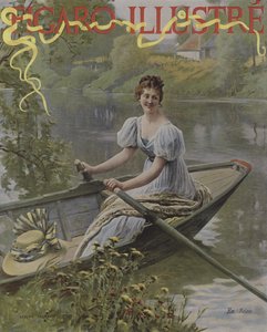 En Seine (Nad Sekwaną). Okładka Le Figaro Illustre, lipiec 1895
