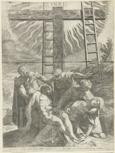 Krzyż biorąc autorstwa Egidius  Sadeler (II)