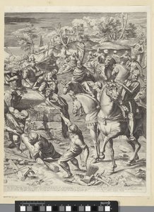Ukrzyżowanie Chrystusa (prawa część) autorstwa Egidius  Sadeler (II)
