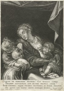 Miłość / Caritas autorstwa Egidius  Sadeler (II)