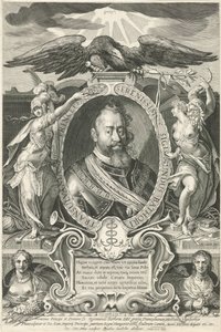 Portret Zygmunta Batorego, księcia Siedmiogrodu autorstwa Egidius  Sadeler (II)