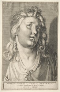 Głowa kobiety, 1598. autorstwa Aegidius Sadeler