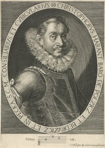 Portret kompozytora Krystofa Haranta 1564-1621, ca. 1600 autorstwa Aegidius Sadeler or Saedeler