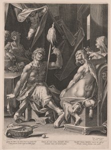 Herkules i Omfale autorstwa Aegidius Sadeler II