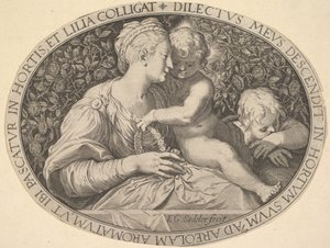 Madonna z Dzieciątkiem autorstwa Aegidius Sadeler II