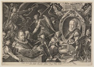 Spranger i jego żona autorstwa Aegidius Sadeler II