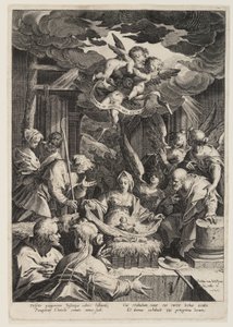 Narodzenie Pańskie autorstwa Aegidius Sadeler II
