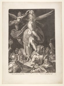 Triumf mądrości autorstwa Aegidius Sadeler II