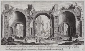 Termy Karakalli, Rzym (rycina) autorstwa Aegidius Sadeler or Saedeler