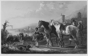 Negro-Page, ze zdjęcia w Królewskiej Kolekcji (rycina) autorstwa Aelbert (after) Cuyp