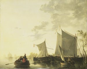 widok na rzekę autorstwa Aelbert Cuyp (copy after)