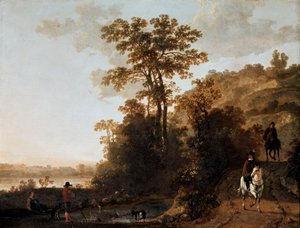 Wieczorna przejażdżka nad rzeką autorstwa Aelbert Cuyp