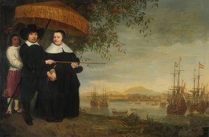 Kupiec Holenderskiej Kompanii Wschodnioindyjskiej (VOC). Około 1640-60