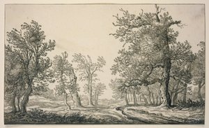 Ścieżka przez las dębowy autorstwa Aelbert Cuyp
