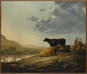 Młodzi pasterze z krowami autorstwa Aelbert Cuyp