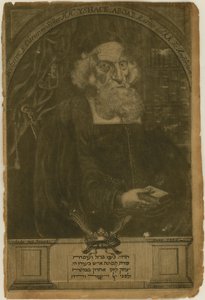 Portret Izaaka Aboaba da Fonseca 1605-1693, 1681. autorstwa Aernout Naghtegael