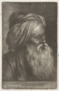 Popiersie mężczyzny w turbanie autorstwa Aert Schouman
