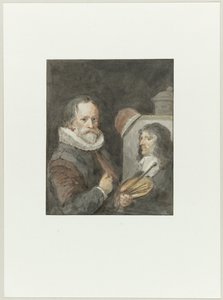 Portret Michiela van Mierevelta, zaś Jakuba Willemsza. Farby Delff autorstwa Aert Schouman