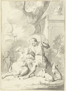 Wenus i Adonis (?) autorstwa Aert Schouman