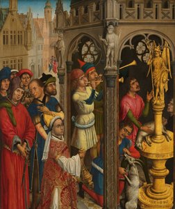 Augustyn poświęca się bożkowi Manichejczyków (?) autorstwa Aert van den Bossche (attributed to)