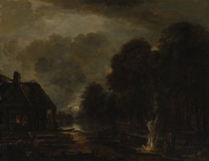 Kowal, początek lub połowa lat pięćdziesiątych XVII wieku. autorstwa Aert van der Neer