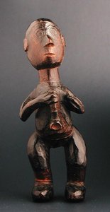 Stojąca figura Europejczyka trzymającego fajkę, Afryka Płd.-Wsch., koniec XIX w. (drewno) autorstwa African