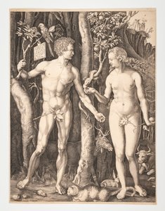 Adam i Ewa w rajskim ogrodzie - Albrecht Durer - 20-1932-109