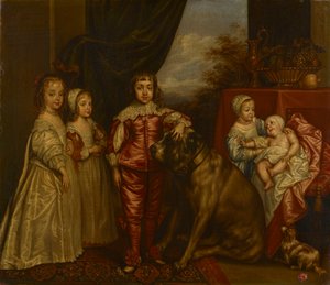 Pięcioro najstarszych dzieci Karola I autorstwa after Anthony van Dyck