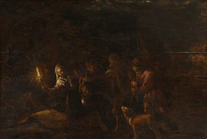 Ucieczka do Egiptu autorstwa after Jacopo Bassano