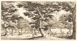 Krajobraz autorstwa After Jacques Callot