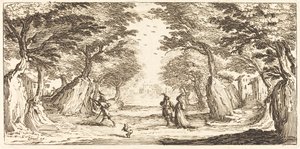 Krajobraz autorstwa After Jacques Callot