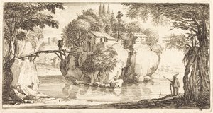 Krajobraz autorstwa After Jacques Callot
