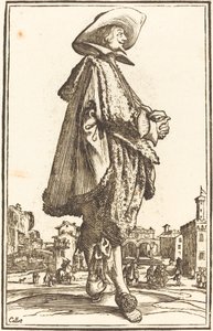 Szlachcic ze złożonymi rękami autorstwa After Jacques Callot