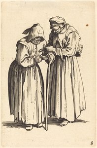 Dwie żebraczki autorstwa After Jacques Callot