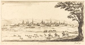 Widok Nancy autorstwa After Jacques Callot