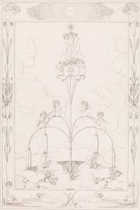 Poranek, z cyklu Pory dnia, 1807. autorstwa After Philipp Otto Runge