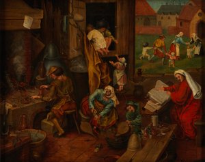 Alchemik autorstwa After Pieter Brueghel the Elder