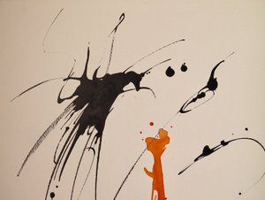 Bez tytułu 17, 2016 (atrament na papierze) autorstwa Agnes Girardon