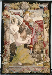 Sprawiedliwość zapewniająca niewinność autorstwa Agnolo (after) Bronzino