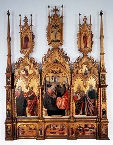 Koronacja Marii, tryptyk autorstwa Agnolo and Bartolomeo degli Erri