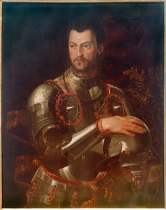 Portret księcia Cosimo I w zbroi autorstwa Agnolo Bronzino