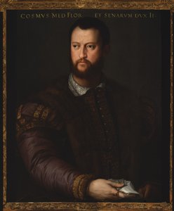 Portret Kosima I de Medici, 1566 autorstwa Agnolo Bronzino